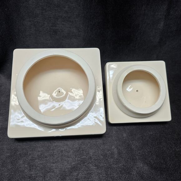 Home Essentials Danbury Collection White Ceramic Square Canister Set - Picture 7 of 16